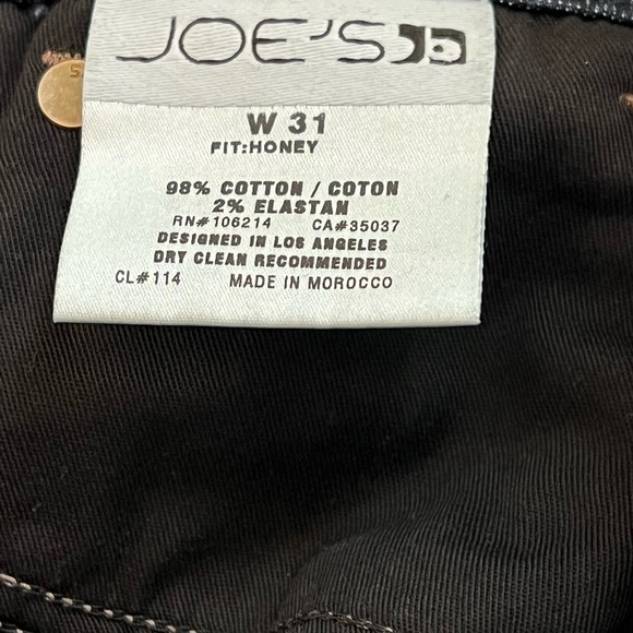 Joe’s Jeans The Honey Curvy Bootcut Jeans Women’s Dark Denim Mid-Rise 31X31 - Picture 8 of 9